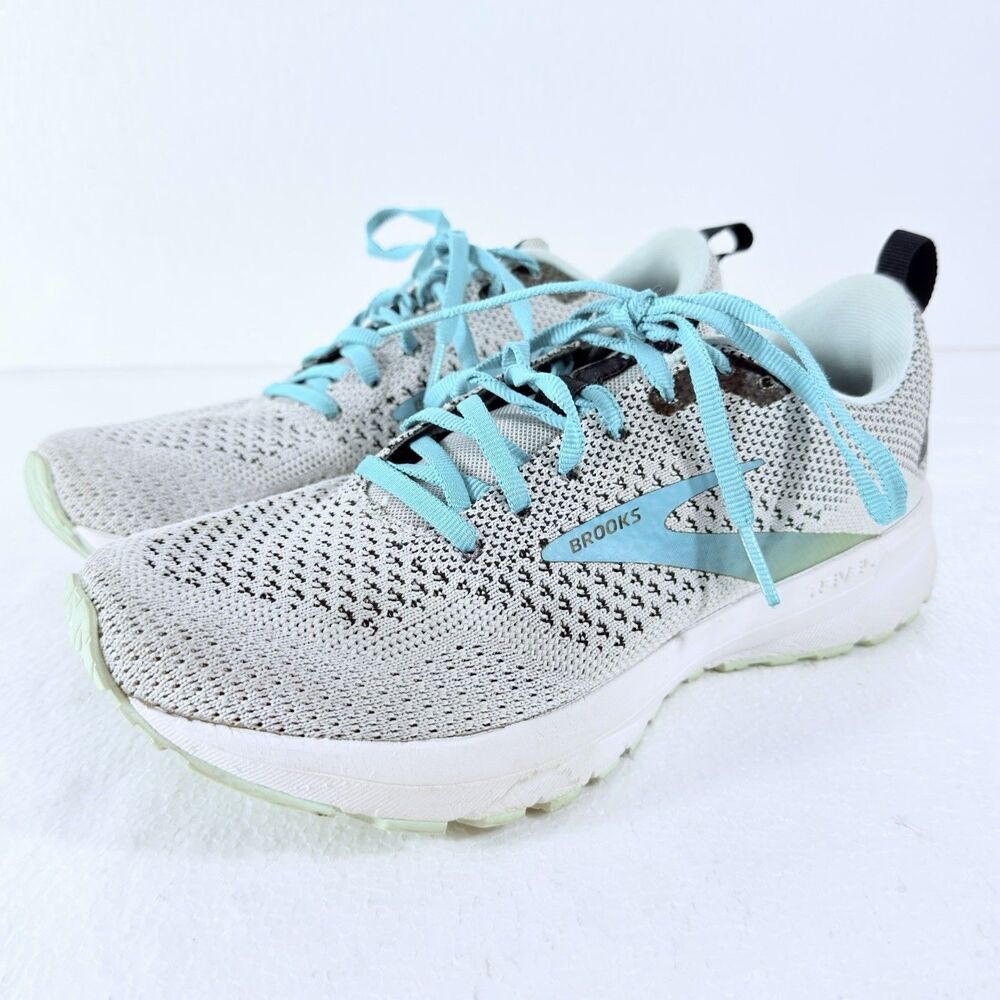 Brooks Revel 4 Women's Size 7.5 B (Medium) Running Shoes Gray Aqua